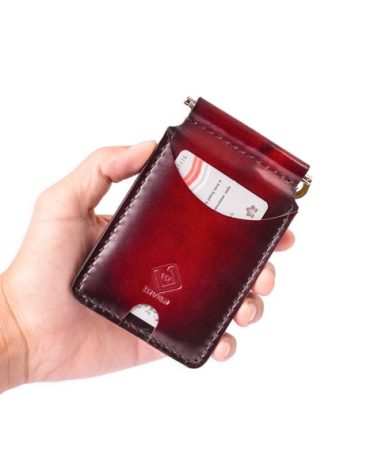 Jayuwan Money Clip Wallet - Dompet Pria Minimalist Full Kulit Asli Handmade MJB