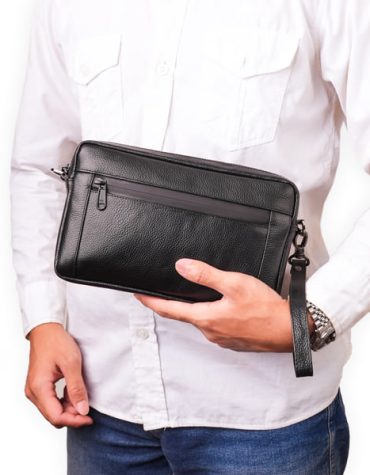 Jayuwan Lorven Clutch Genuine Leather - JCGL Tas Tangan Pria Multifungsi