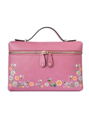 Jayuwan LuxeCarry Handbag – Tas Kulit Sapi Wanita Eksklusif Printing Motif Bunga Cantik (TWCM)