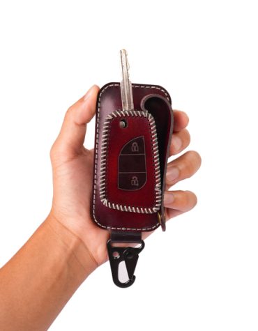 Jayuwan - Cover Keyless & Dompet STNK Kulit Asli Premium Brush - Off KTK