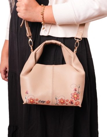 Jayuwan Eveline Bag - Tas Wanita Cantik 100% Kulit Asli Fullgrain Custom Desain Motif & Nama TWEB