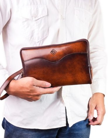 Jayuwan Classico Mini Leather Clutch – 100% Genuine Leather C0126